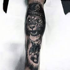 Tattoo artist through ears of the art development had been depicting lions in all possible ways, such watercolor lion thigh tattoos by mike kyrtatas are rare. 30 Lion Leg Tattoo Designs For Men Big Cat Ink Ideas