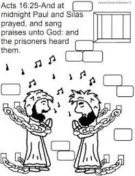 Paul And Silas In Jail Coloring Pages Sunday School Coloring Pages Paul And Silas School Coloring Pages