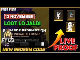 Garena's free fire is a widely played battle royale game which is more or same like a pubg mobile. 12 November 2020 Redeem Code Free Fire L Free Fire Redeem Code Today Youtube