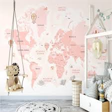 It can be made for girls depending on the color. Nordic Cute Cartoon Animals Balloon Children S Room Blue Background Wall Mural Wallpapers For Kids Room Wall Papers Home Decor Leather Bag