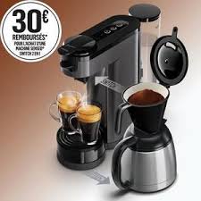 Philips Hd6591 21 Machine A Cafe 2 En 1 Senseo Switch Machine A Dosettes Et Cafe Filtre Verseuse Isotherme 1 L Gris Machine A Cafe Senseo Machine A Cafe Machine Expresso