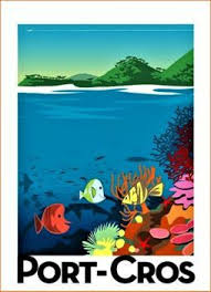 Port Cros 140 Pieces Vintage Travel Posters Travel Posters Vintage Travel