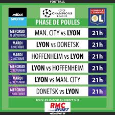 Ligue Des Champions 2019 Le Programme Tv Complet Sur Rmc Sport De Lyon En Phase De Poules Mediasportif