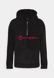 Der sherpa hoodie eignet sich hervorragend als wärmende zwischenschicht oder als außenschicht an trockenen, kühlen tagen. Mennace Faux Sherpa Half Zip Hoodie Unisex Fleece Jumper Black Zalando De