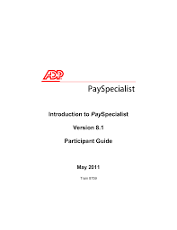 Introduction To Payspecialist Version 8 1 Participant