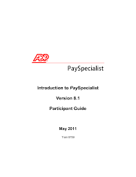 introduction to payspecialist version 8 1 participant