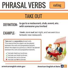 Phrasal Verbs Take Out Dicas De Ingles Educacao Ingleses