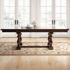 See more ideas about dining table, table, solid wood. Greyleigh Langston Extendable Rubberwood Solid Wood Trestle Dining Table Reviews Wayfair