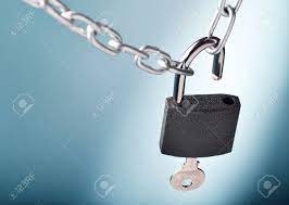 It is a system that consists of organizations, information, resources, people, technology and activities that bring products or services from a supplier to a consumer. Unlocking A Padlock Securing Two Metal Chains With Blue Background Stock Photo Picture And Royalty Free Image Image 20925951