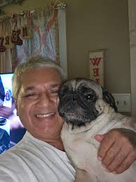 Good evening pug family it's raining in tx ⛈️ mo jr