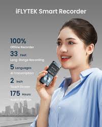 iFLYTEK Voice Recorder with Playback, Digital Voice Recording Device with  Transcription to Text, 2-inch Touch Screen Recorder, Audio Recorder Zoom  Recorder Device for Lectures, Conference, Interview : Amazon.co.za: Office  Products