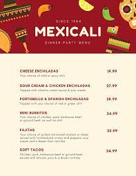 Personalize with your menu items and images online. Free Printable And Customizable Dinner Party Menu Templates Canva
