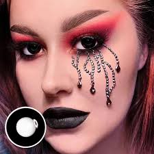 Image result for black sclera contacts