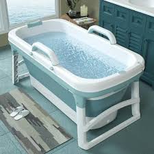 The tub lock also means the stand stays folded and erected unaided. Extra Large Foldable Stand Alone Bathtub For Adults Portable Bathtub Stand Alone Bathtubs Portable Bathroom