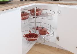 Ponemos en orden sus armarios con nuestros herrajes para cocinas y muebles. Torno Esquinero 270 Modulo De 800mm