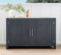 Indio Metal Outdoor Kitchen Double Cabinet Slate In 2020 Outdoor Kitchen Outdoor Cabinet Outdoor Storage Cabinet