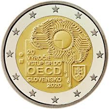 Obvyklá značka €) je mena a menová jednotka. Motiv Der Slowakischen 2 Euro Gedenkmunze 2020 Veroeffentlicht Zwei Euro Com