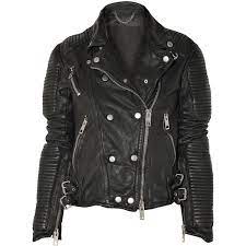Burberry Prorsum Quilted Leather Biker Jacket 2 517 Liked On Polyvore Featuring Outerwear Real Leather Jacket Burberry Leather Jacket Black Quilted Jacket