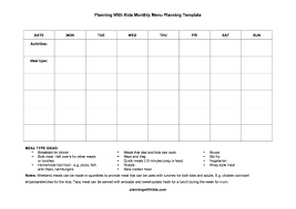 Updated free monthly menu planning template and meal list | Planning ...