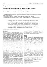 The food frequency questionnaire (ffq). Pdf Food Intakes And Habits Of Rural Elderly Malays Abdul Rahman Academia Edu