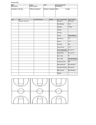 Basketball Practice Plan Template Sample Basketball