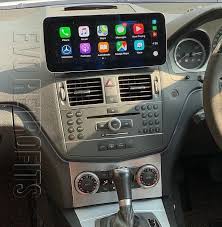 C Class W204 Mercedes Benz Years 2007 2011 Full Entertainment Upgrade Kit Mercedes Benz C Class Navigation Upgrade Apple Carplay Android Auto Copy Evo Retrofits