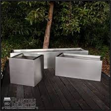 Stainless Steel Planters Steel Planter Boxes Planters Unlimited Steel Planters Rustic Fence Backyard Fences