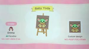 Finally Unlocked The Able Sisters So Here Ya Go Baby Yoda Design Flag I Ll Try To Work On A Animal Crossing Funny Animal Crossing New Animal Crossing