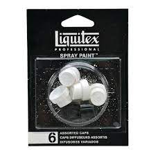 Liquitex Professional Spray Paint Caps 6 Pkg Assorted Walmart Com Walmart Com