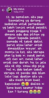 Sakit buah pinggang sudah menjadi salah satu beban dari segi kesihatan buat negara kita. Bermula Sakit Kepala Anggap Migraine Biasa Sampai Disahkan Sakit Buah Pinggang Tahap 5 Take Note Semua Jadikan Iktibar Sebelum Terlambat Keluarga