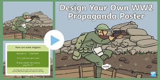 A simple paper craft activity for your kids to do. Design Your Own Ww2 Propaganda Poster Powerpoint Ks2