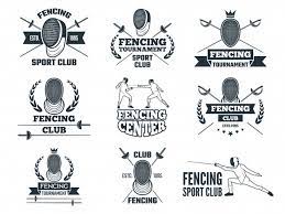 Escrime epee logo olympique épée dessin fond d'écran portable loisirs couleurs chaudes tableau escrime chouchou monsieur clôture chaussures de danse poses dynamiques fotografia. Logo Defini Pour Le Sport D Escrime Vecteur Premium