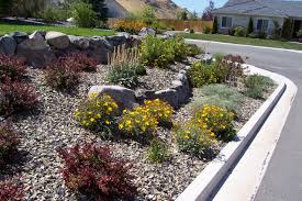 Adding a small gravel river bed is simple way to dress up this simple design. Tag Xeriscape Gail Willey Landscaping