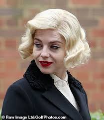 Lucy Boynton unveils a bleached bob as she transforms into Ruth Ellis