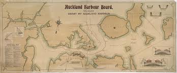 Chart Of Auckland Harbour 1912 Tamaki Makaurau Auckland Mapofauckland Funwithmaps No Known Co Bibliotheque Nationale De France Harbour Vintage World Maps