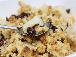 Crumble Poires Pommes Et Chocolat La Cuisine D Adeline Recette Recette Crumble Poire Recette Crumble Pomme Poire Crumble Poires