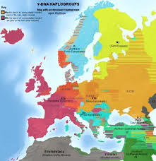 Detailed Map Of Europe Depicting Dominant Y Dna Haplogroups Image Source Www Commons Wikimedia Org Oude Kaarten Europese Geschiedenis Oude Kaart