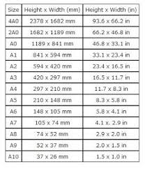 clever soiree standard paper size chart paper sizes chart