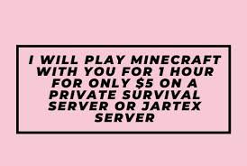 With a wide range of gamemodes, starting from minigames to other ones like survival, factions, prison and skyblock, jartex network provides a unique gameplay to the players searching for a welcoming community where they can build friendships and prove their skills in pvp, strategy and building, as those skills are essential for any of the gamemodes the network offers. Play With You On Minecraft On Any Server With Discord By Danielo713 Fiverr