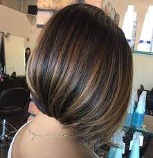 Partial Bronde Balayage For Brunette Bob Hair Styles Highlights Brown Hair Short Brown Hair With Blonde Highlights