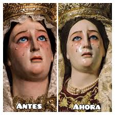 La Virgen de los Remedios, titular de la Hermandad de las Siete Palabras,  regresa al culto tras permanecer en el estudio del restaurador Pedro  Manzano. 📷 innmaas #restauracion #sevilla #cofrades #conservación  #SemanaSanta