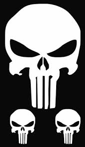 It's handmade in the united states by our small family business. 3 Punisher Skull Vinyl Decal Sticker Texas Die Cuts
