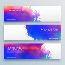 Free Three Watercolor Background Header Banner Design Svg Dxf Eps Png Download Free Svg Cut Files Choose from 5400+ banner design graphic resources and download in the form of png, eps vector banner design text tag free eps png. free three watercolor background header