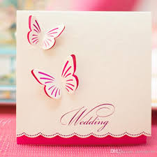 Wedding card makers near me help you design the most beautiful wedding invitation. Wedding Invitations Butterfly Style Fancy Design Invitation Card Folde Simple Wedding Invitation Card Making Wedding Invitations Wedding Invitation Card Design