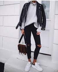 Womens Motorcycle Style Black Faux Leather Moto Jacket Black Faux Leather Moto Jacket Jacket Outfit Women Motorcycle Jacket Outfit