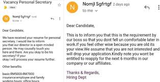 Jangan hantar sesuka hati tanpa mengikut format yang diberi, jika diberikan sebarang format. Wanita Terkejut Syarikat Tak Jaga Bahasa Berani Balas Emel Permohonan Kerja Beritahu Bos Suka Sentuh Sentuh Viral Mstar