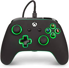 Ofertas en mandos xbox one inalámbricos al mejor precio, los mandos de xbox one s y x también son compatibles con tu pc, elige tu plataforma y a jugar!! Powera Enhanced Wired Controller For Xbox One Officially Licensed Spectra 7 Colour Led Backlights Amazon Co Uk Pc Video Games