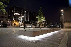 The Voyage Cunard Building Liverpool Uk Architectural Project Bca Landscape Lighting Project Smilin Urban Lighting Outdoor Lighting Landscape Lighting