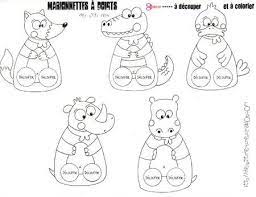 marionnettes a doigts marionnette doigt animaux colorier dragon coloriage simple