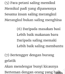 Oleh sebab itu setiap murid harus memberikan kasih sayang. Buatlah 2 Bait Pantun Nasehat Tema Bebas Brainly Co Id
